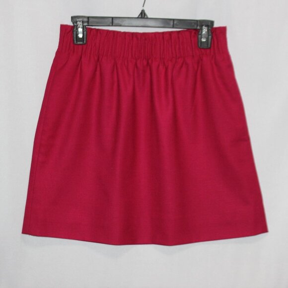 J. Crew Wool Cranberry Mini Skirt - Picture 1 of 7